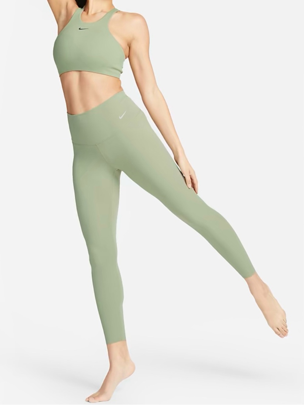 Bundle Nike Yoga Women’s Swoosh Sports Bra with Zenvy High Waisted Leggings